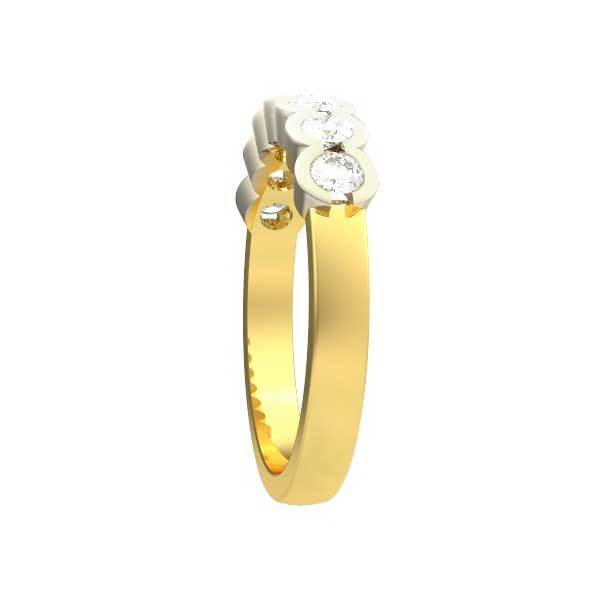 Halb Eternity Ring  Ring Gelbgold R107