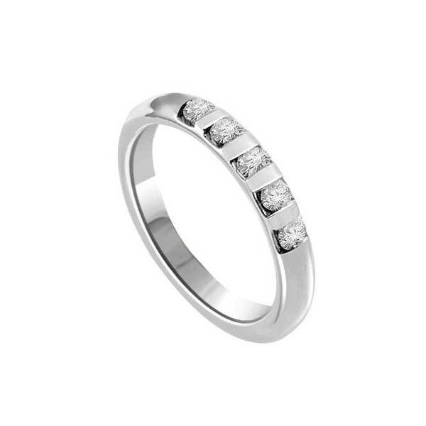 Halb Eternity Ring  Ring Weißgold R124