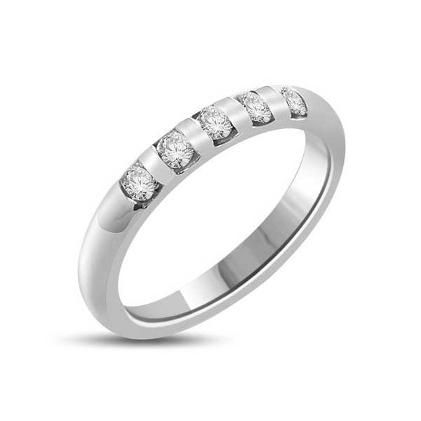 Halb Eternity Ring  Ring Weißgold R124