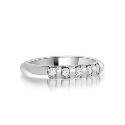 Halb Eternity Ring  Ring Weißgold R124