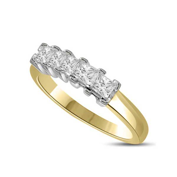 Halb Eternity Ring   Gelbgold R131