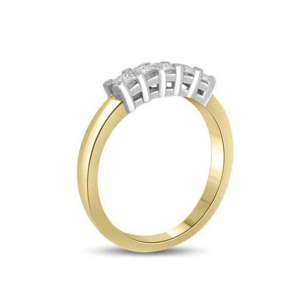 Halb Eternity Ring   Gelbgold R131