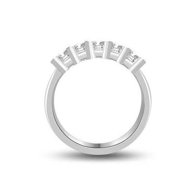 Halb Eternity Ring   Weißgold R177