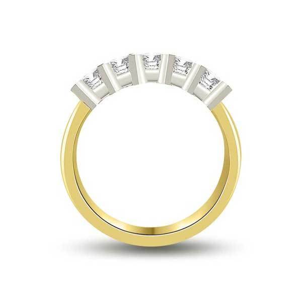 Halb Eternity Ring  Ring Gelbgold R177