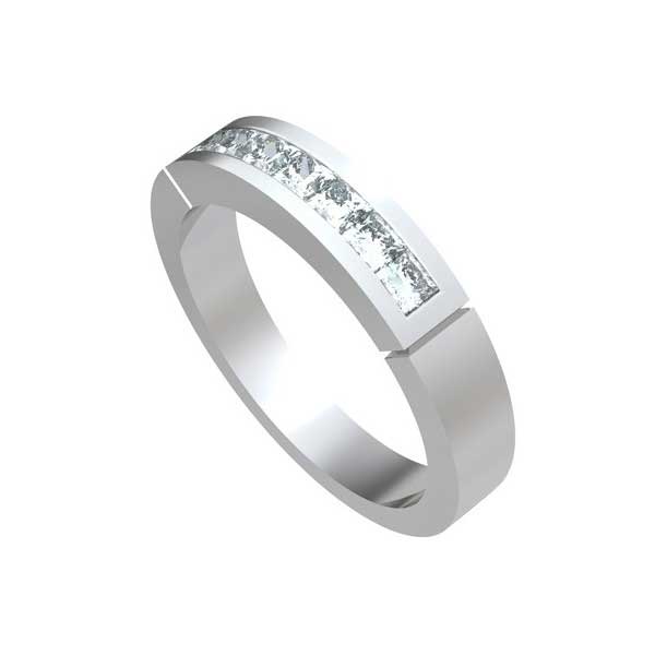 Halb Eternity Ring   Platin  R203