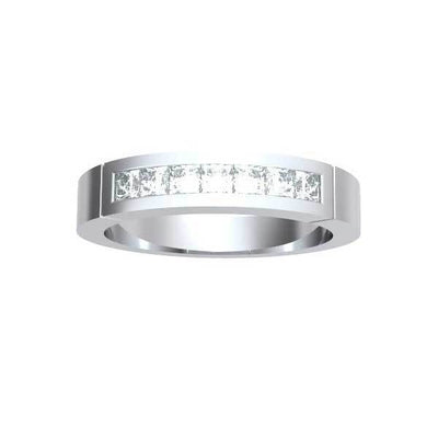 Halb Eternity Ring  Weißgold R203