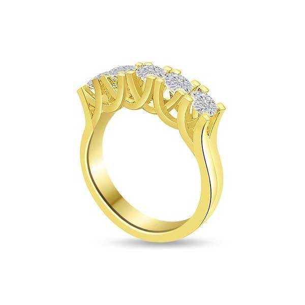 Halb Eternity Ring   Gelbgold R259