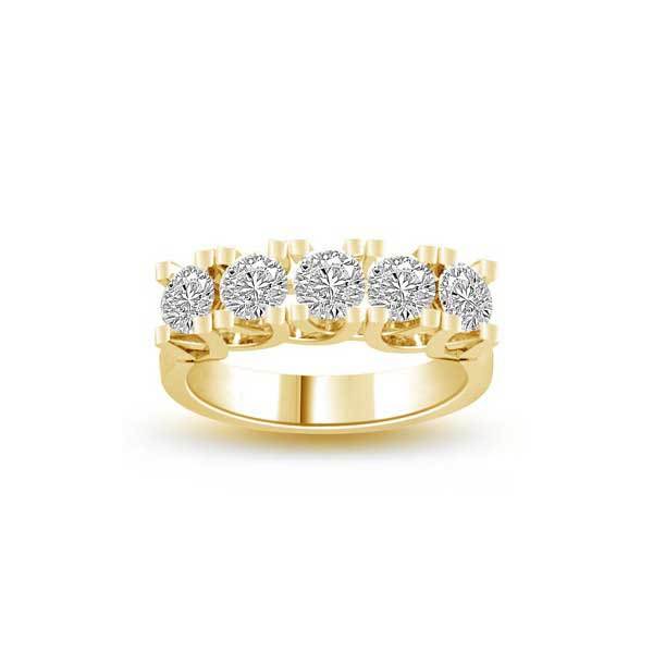 Halb Eternity Ring   Gelbgold R259