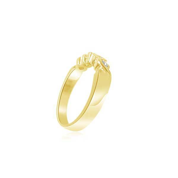 Halb Eternity Ring  Gelbgold R302