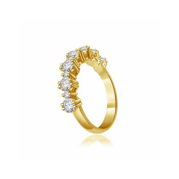 Halb Eternity Ring   Gelbgold R303