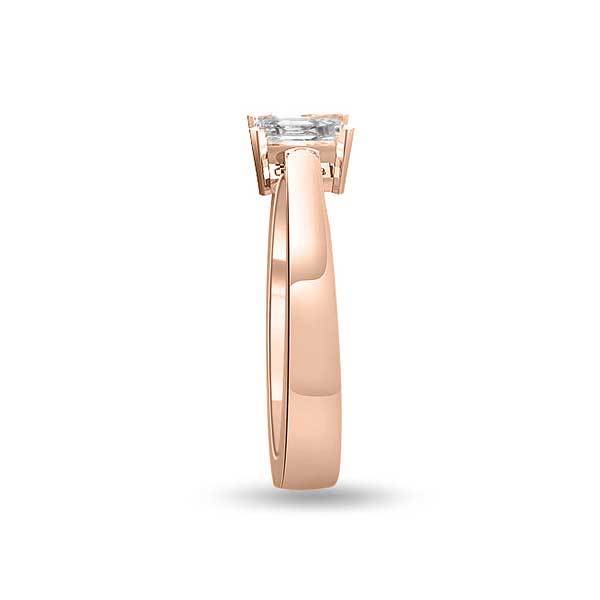 Solitär Ring Diamant  Roségold R105