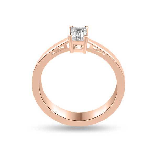 Solitär Ring Diamant  Roségold R105