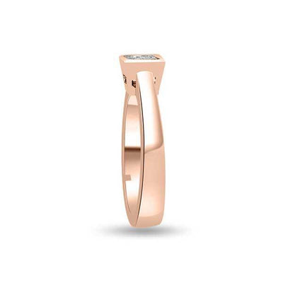 Solitär Ring Diamant  Roségold R115