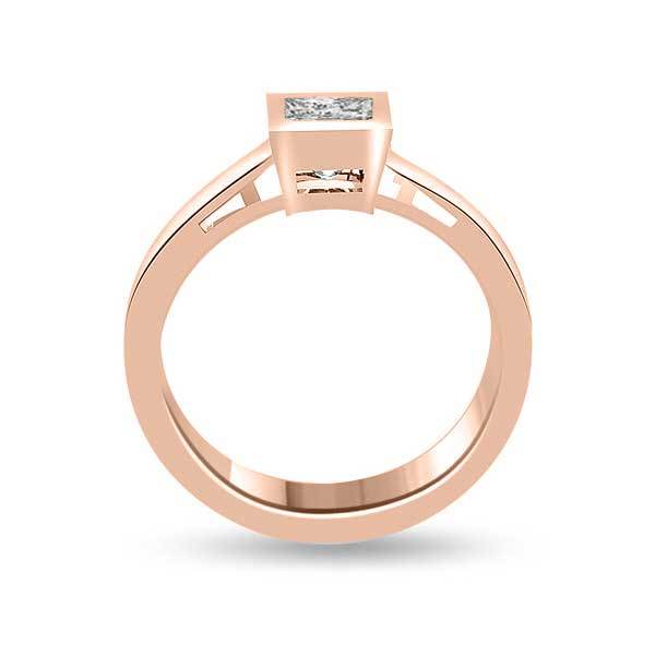 Solitär Ring Diamant  Roségold R115