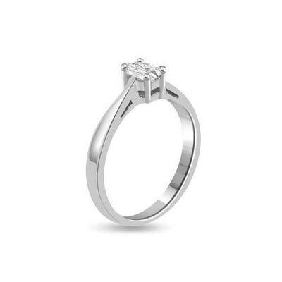 Solitär Ring   Diamant    Platin  R119