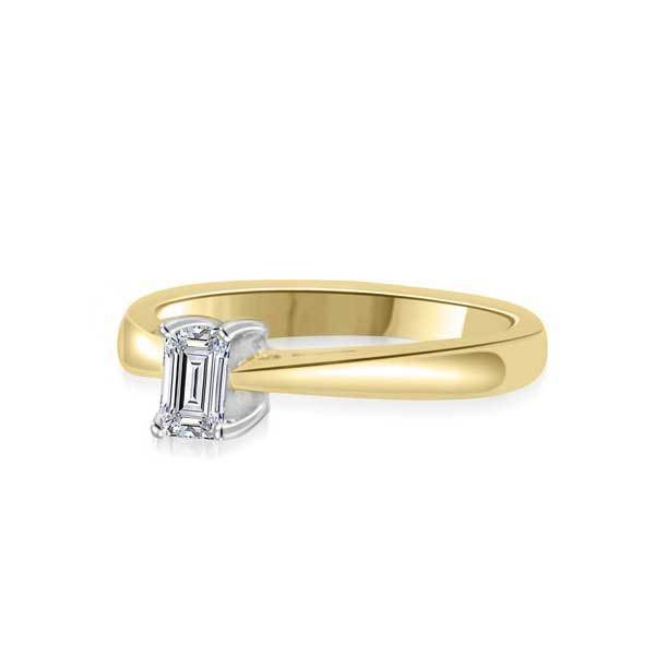 Solitär Ring Diamant  Gelbgold R119