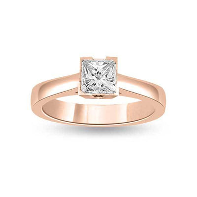 Solitär Ring Diamant  Roségold R138