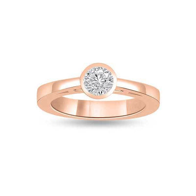 Solitär Ring Diamant  Roségold R151