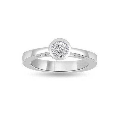 Solitär Ring   Diamant    Platin  R151