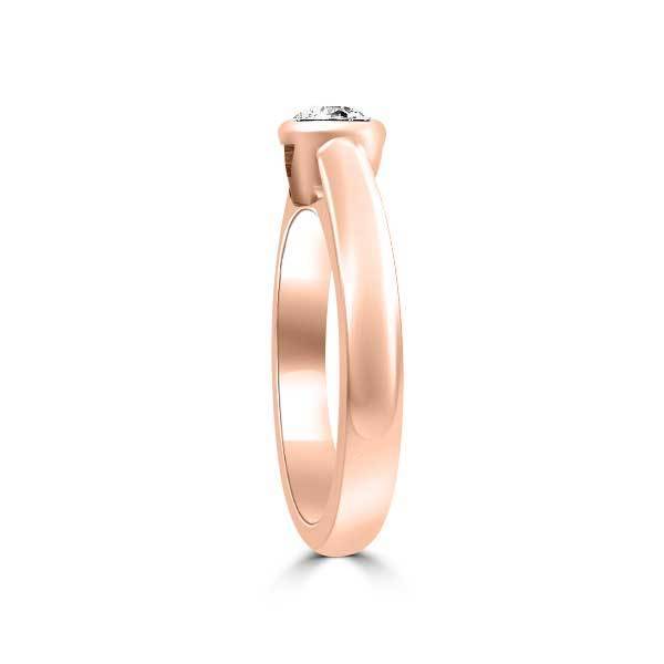 Solitär Ring Diamant  RoséGold R266