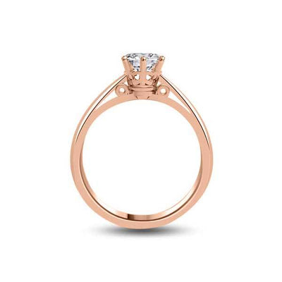 Solitär Ring Diamant  RoséGold R269