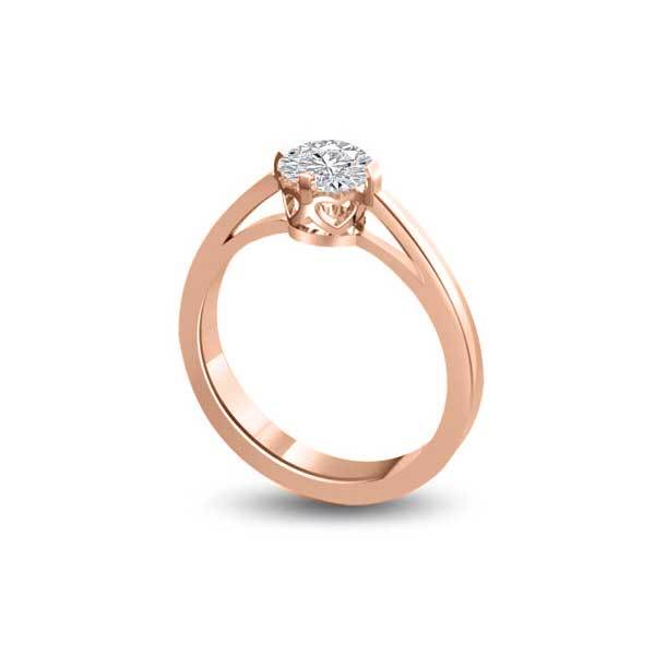 Solitär Ring Diamant  RoséGold R275