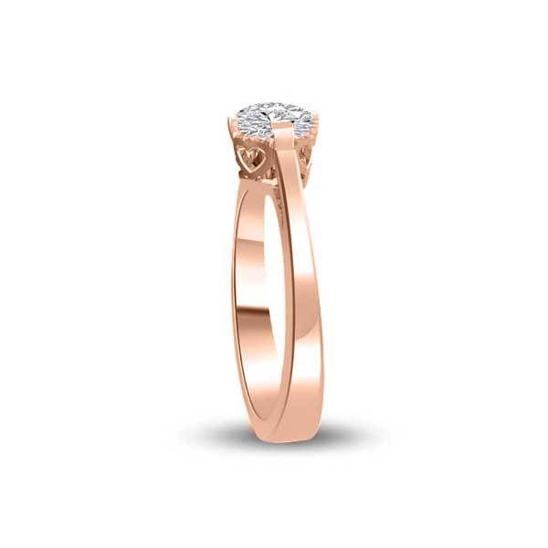 Solitär Ring Diamant  RoséGold R275