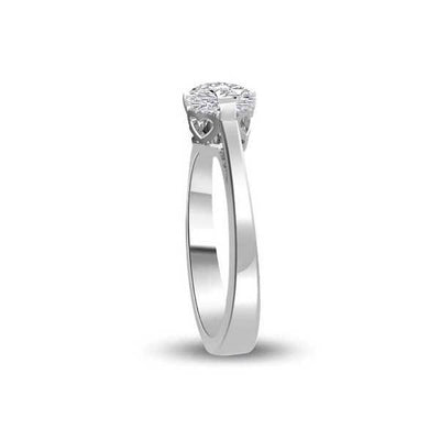 Solitär Ring   Diamant    Platin  R275