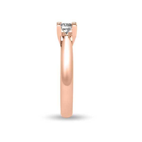 Solitär Ring Diamant  RoséGold R294