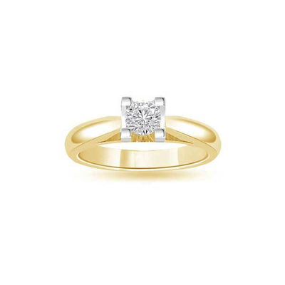 Solitär Ring Diamant  Gelbgold R294