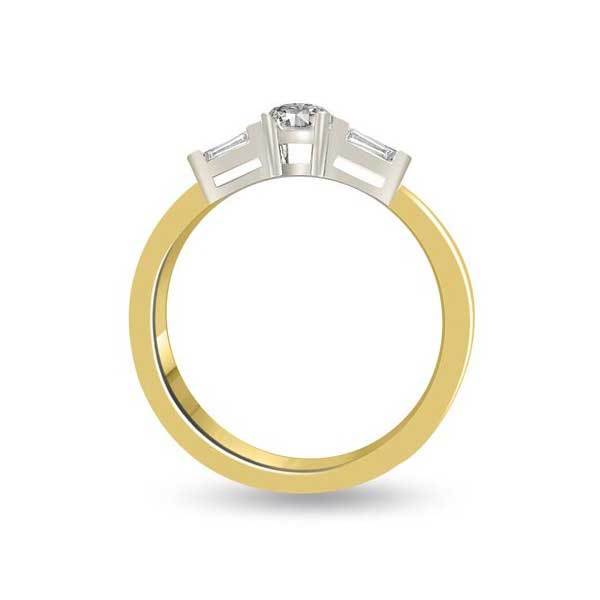 Solitär Ring Diamant  Gelbgold R130