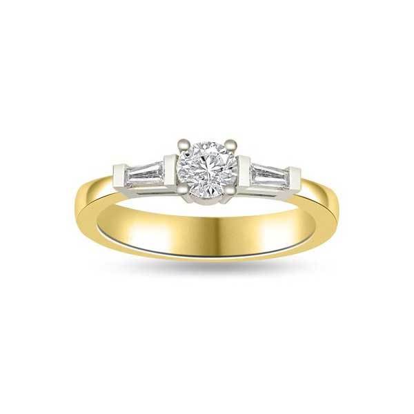 Solitär Ring Diamant  Gelbgold R130