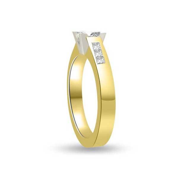 Solitär Ring Diamant  Gelbgold R209