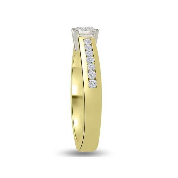 Solitär Ring Diamant  Gelbgold R218