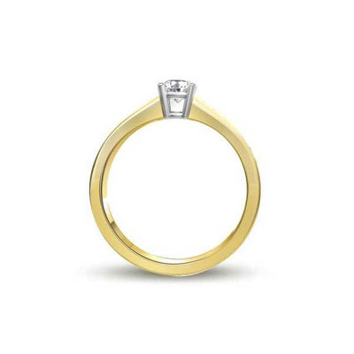 Solitär Ring Diamant  Gelbgold R218