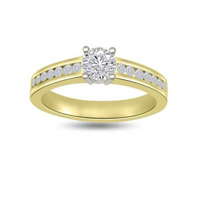 Solitär Ring Diamant  Gelbgold R218