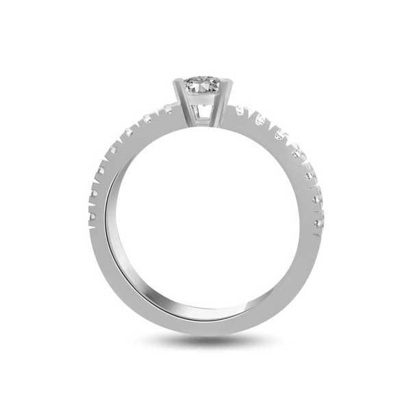 Solitär Ring   Diamant    Platin  R251