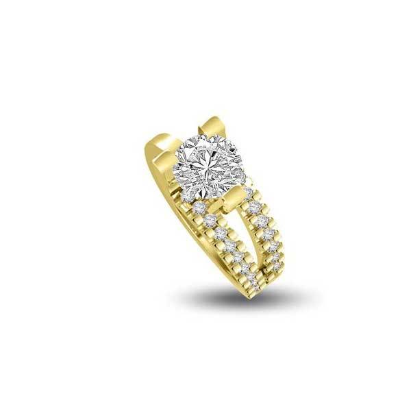 Solitär Ring Diamant  Gelbgold R271