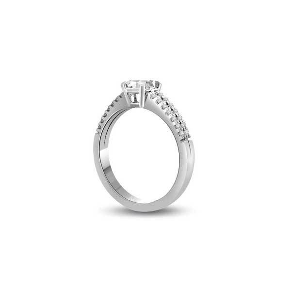 Solitär Ring   Diamant    Platin  R283
