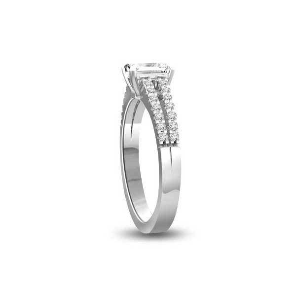 Solitär Ring   Diamant    Platin  R283