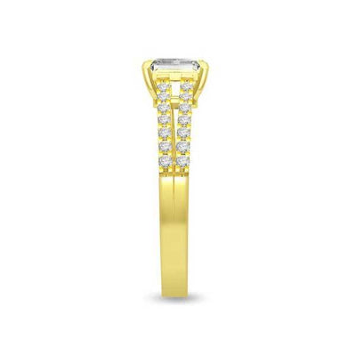 Solitär Ring Diamant  Gelbgold R283