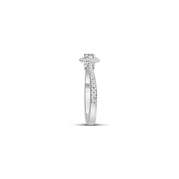 Solitär Ring   Diamant    Platinum  R936