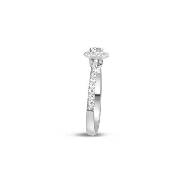 Solitär Ring   Diamant    Platinum  R936